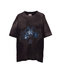 【国内買付】KAMIYA KMY WOLF Tee カミヤ ウルフTシャツ KAMIYA - 【ラスト1点-サイズL】 “KMY-WOLF” Distressed Tee