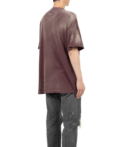 KAMIYA tシャツ “KMY-WOLF” Distressed T-shirt メンズ