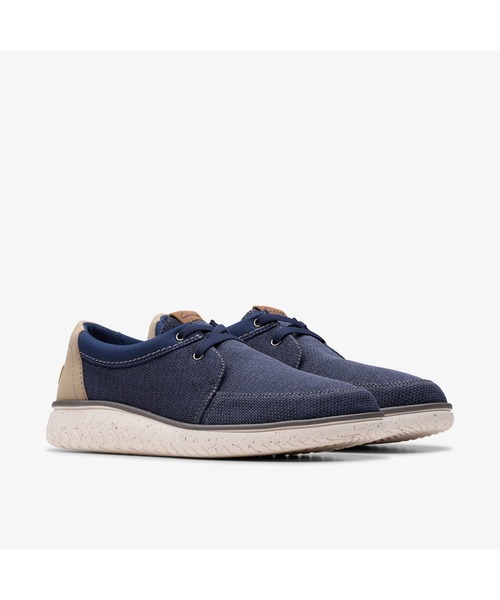 CLARKS スエード ネイビー ブルー スニーカー トレーナー Clarks スニーカー RelaxLite Lace / リラックスライトレース