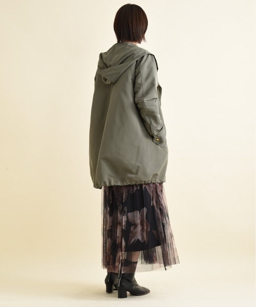 「INTERPLANET」 コート MEDIUM ブラック レディース_画像7