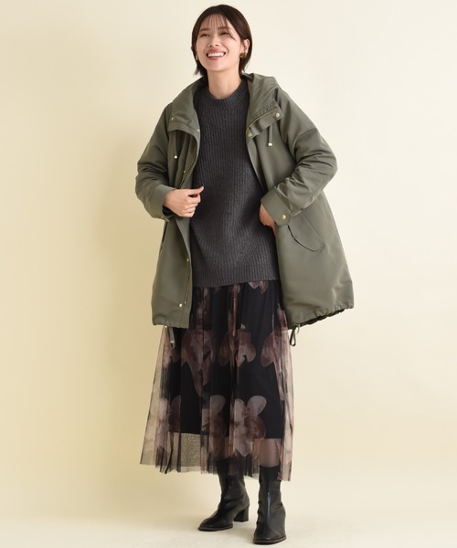 「INTERPLANET」 コート MEDIUM ブラック レディース_画像9