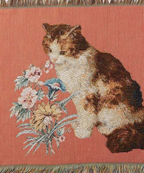 Jubilee（ジュビリー） ラグ ラグマット 猫柄 ジャガード織 ラグ