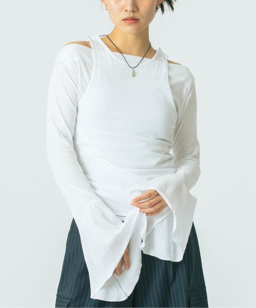 tシャツ (CREOLME)LAYERED TOPS レディース