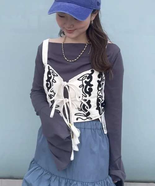 ROSE BUD tシャツ (CREOLME)LAYERED TOPS レディース : ZOZOTOWN