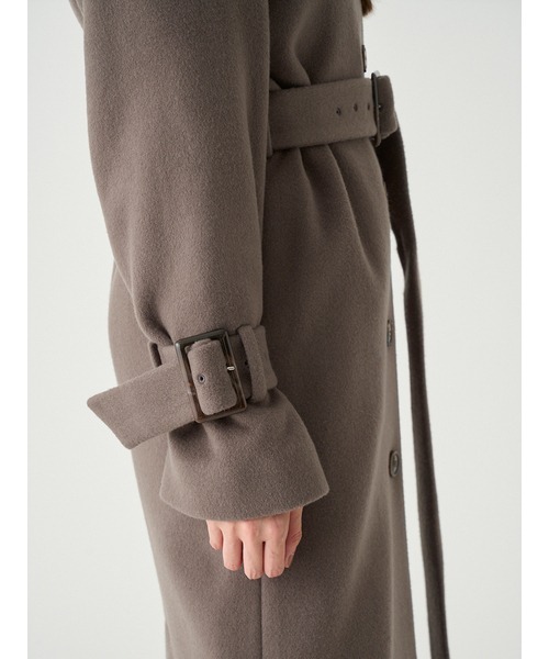 [SNIDEL] пальто с отложным воротником 1 мокка женский 