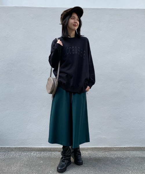 「ZUCCa」 スウェットカットソー M size ブラック レディース ZUCCa 「ZUCCa」 スウェットカットソー M size ブラック