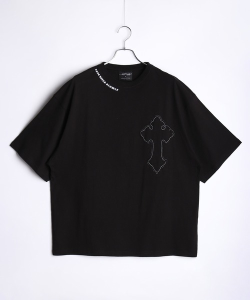 Ed Hardy（エド・ハーディー） tシャツ バックプリント クロス刺繍
