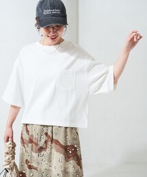 FREAK'S STORE tシャツ 限定展開 クロップド丈 ポケット 半袖 T