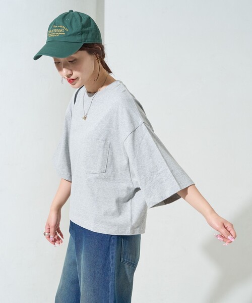 FREAK'S STORE tシャツ 限定展開 クロップド丈 ポケット 半袖 T