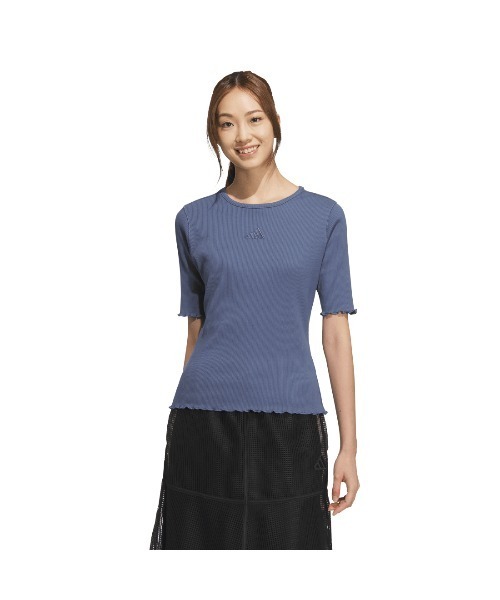 adidas tシャツ アディダス Lux AD リブ 半袖Tシャツ レディース