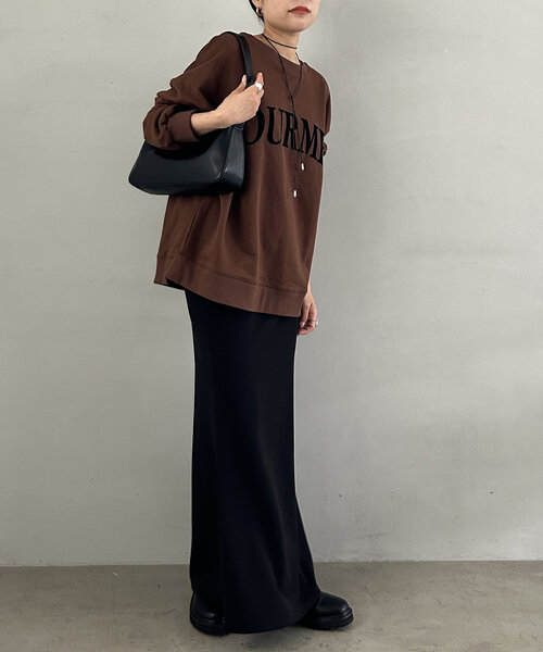 「LOUNGEDRESS」 スウェットカットソー FREE グリーン レディース Loungedress 「LOUNGEDRESS」 スウェットカットソー FREE