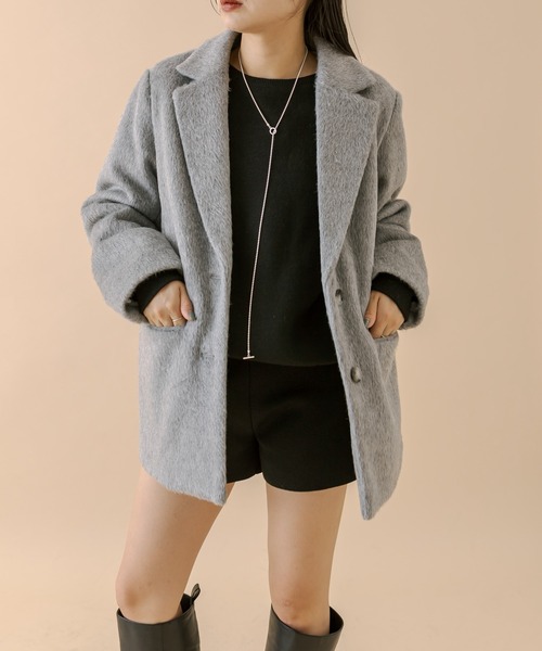 M-LINE 「mline」 テーラードジャケット 1 グレー レディース