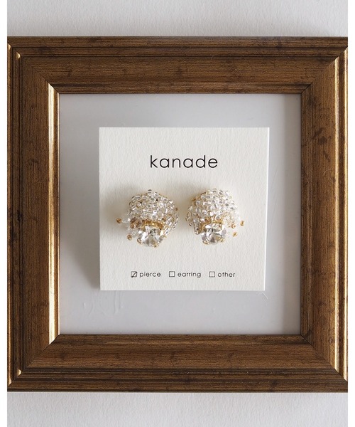TONE（トネ） アレルギー対応 ピアス 「kanade」つぶつぶビーズピアス