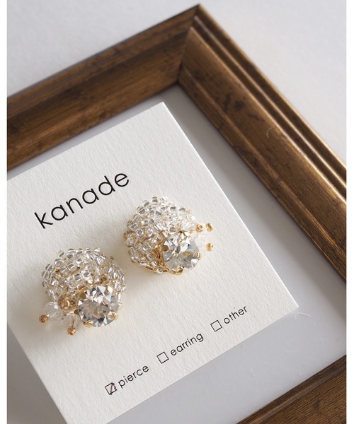 TONE（トネ） アレルギー対応 ピアス 「kanade」つぶつぶビーズピアス