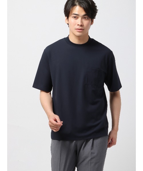 tシャツ 半袖Tシャツ 半袖 ウォッシャブル 接触冷感 プレーティング