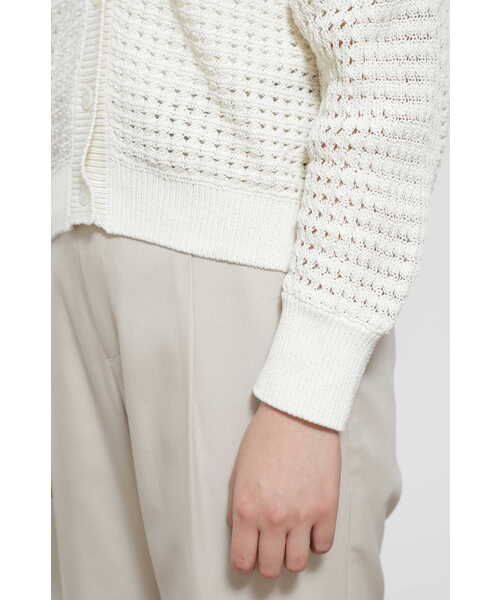 「human woman」 ニットカーディガン MEDIUM ベージュ レディース human woman 「human woman」 ニットカーディガン MEDIUM