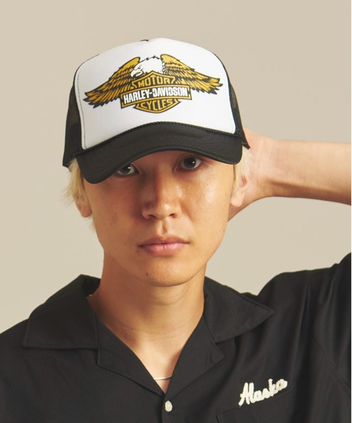 ニューヨークハット　ジョニーキャップ　ハーレー 帽子　カスタム　モーターサイクル Harley Davidson キャップ 帽子 HARLEY-DAVIDSON-CAP メンズ