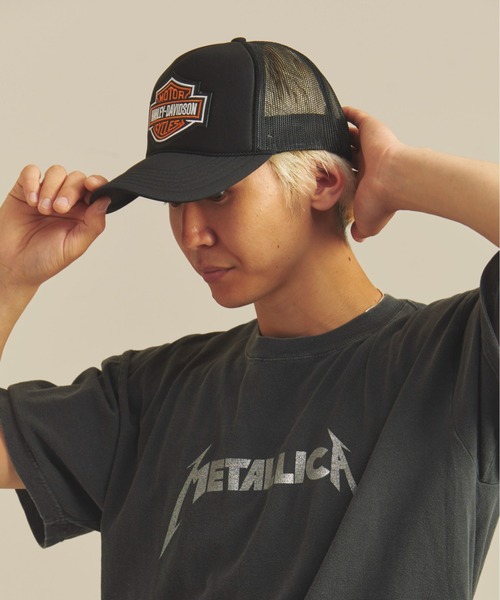 Harley-Davidson 本革 帽子　新品タグ付き Harley Davidson キャップ 帽子 HARLEY-DAVIDSON-CAP メンズ