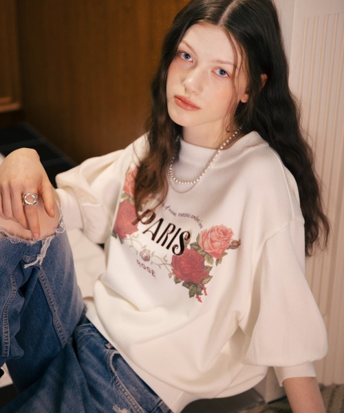 ニット セーター L16 ROSE KNIT レディース