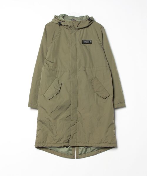 X-girl（エックスガール） コート 2 グリーン レディース : ZOZOTOWN