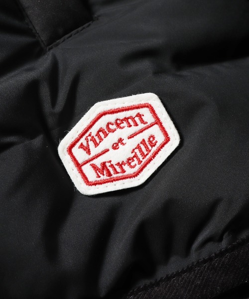 「Vincent et Mireille」 ダウンジャケット 36 ネイビー メンズ_画像4