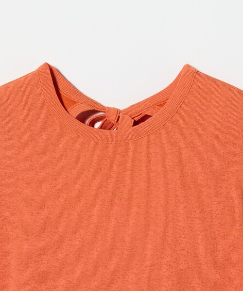 「BEAUTY&YOUTH UNITED ARROWS」 半袖Tシャツ FREE オレンジ レディース BEAUTY＆YOUTH UNITED ARROWS tシャツ バックリボン ショート