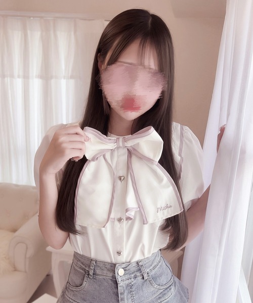 萌　カットソーブラウス　M～L INTER FACTORY（インターファクトリー） ブラウス シャツ もえにゃ