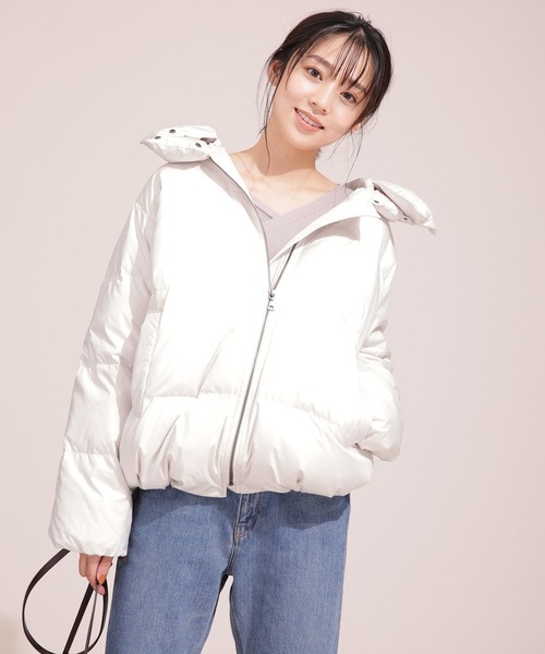 NANO universe（ナノ・ユニバース） ダウンジャケット 38 ブラック