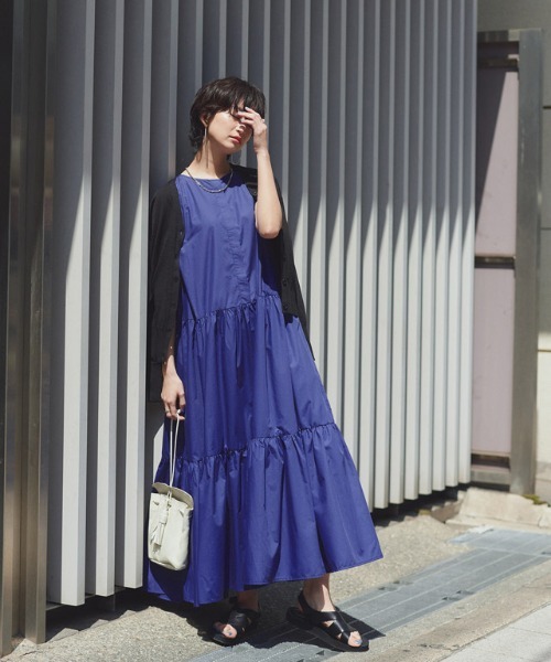 RASW（ラス） ワンピース 「RASW」タックスリーブティアードワンピース