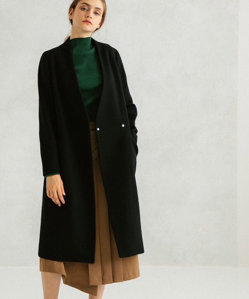 UNITED TOKYO（ユナイテッドトウキョウ） ノーカラーコート 1 ブルー