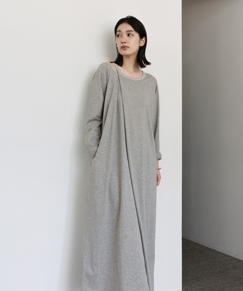 select MOCA Et ワンピース 「Et」Asymmetrical Neck One-piece