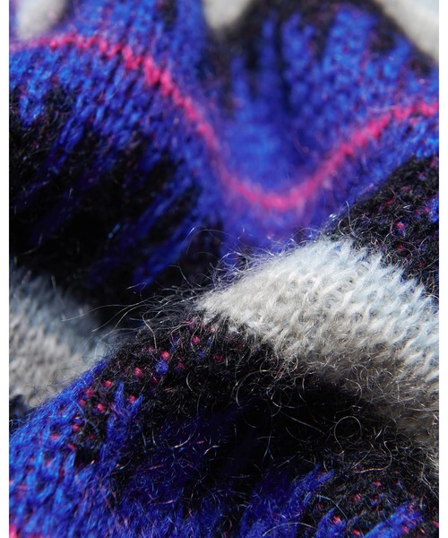 カーディガン MOHAIR BORDER KNIT BLOUSON メンズ レディースの画像
