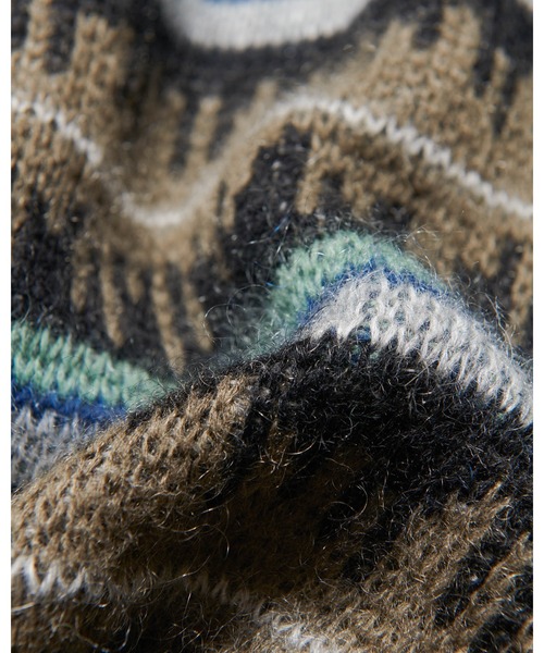 カーディガン MOHAIR BORDER KNIT BLOUSON メンズ レディースの画像