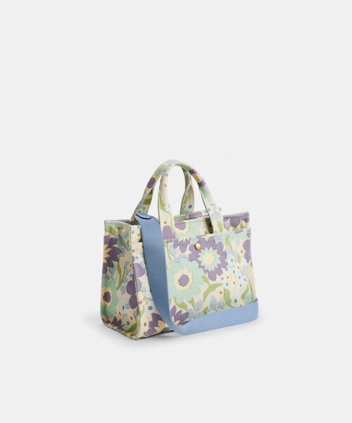 シックなフローラル柄☆2WAY【COACH】カーゴトートバッグ COACH トートバッグ カーゴ トート バッグ 26・フローラル