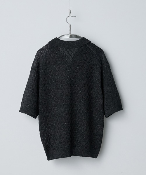 新品 WYM LIDNM POLO シャツ ポロ CLEL ソエルテ HARE WYM LIDNM ポロシャツ TUCK SKIPPER KNIT POLO メンズ