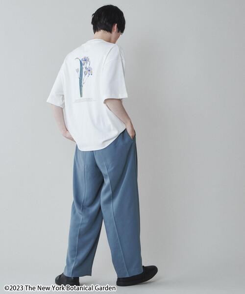 「LUCY」 半袖Tシャツ「new york botanical gardenコラボ」 MEDIUM ホワイト メンズ_画像2
