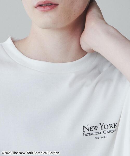 「LUCY」 半袖Tシャツ「new york botanical gardenコラボ」 MEDIUM ホワイト メンズ_画像6