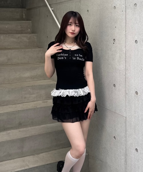 Lae tシャツ レースフリルロゴTシャツ レディース メンズ : ZOZOTOWN