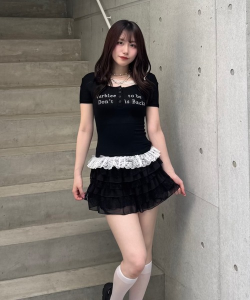 Lae tシャツ レースフリルロゴTシャツ レディース メンズ : ZOZOTOWN