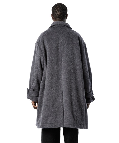 shiun WOOL SHAWL COLLAR COAT Mサイズ　ダークグレー shiun WOOL SHAWL COLLAR COAT Mサイズ