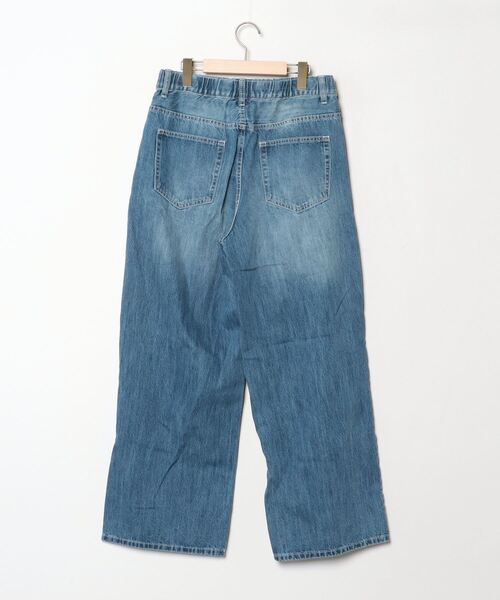 「antiqua」 「patterntorso」加工デニムパンツ L ブルー レディース