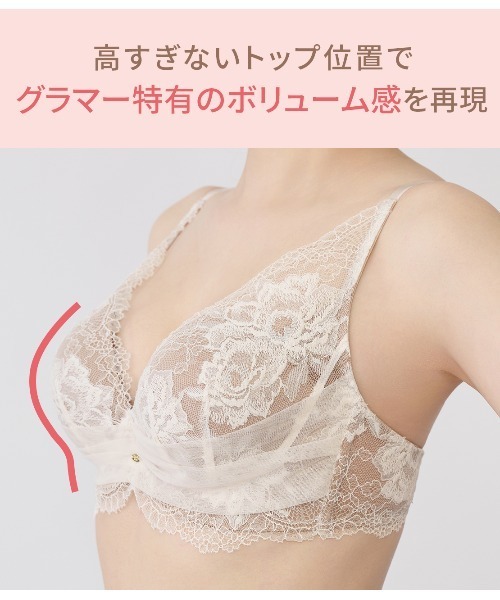 PEACH JOHN ブラジャー 「サイズ別設計の極厚カップで2カップ