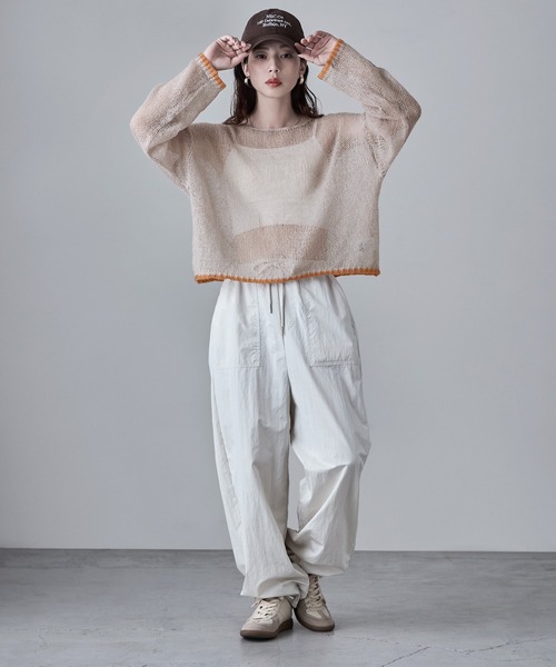 scuffers ニット　新品未使用タグ付き SLY | DUAL COLOR FRONT ZIP KNIT トップス (ニット ) |SHEL