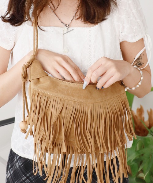 ROOP TOKYO ショルダーバッグ バッグ Fringe HalfMoon Shoulder