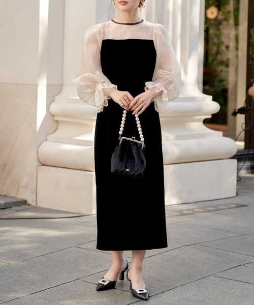 Chico（チコ） ドッキングワンピース 1 ブラック レディース