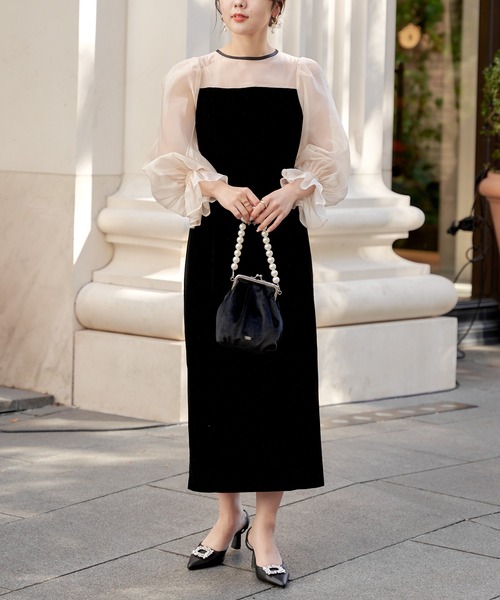 Chico（チコ） ドッキングワンピース 1 ブラック レディース