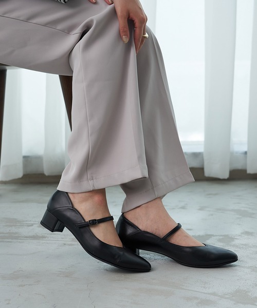 リズ・ラフィーネ（Riz raffinee）/グログラン切り替えブーティー Riz raffinee（リズ ラフィーネ） ブーツ グログラン切り替え