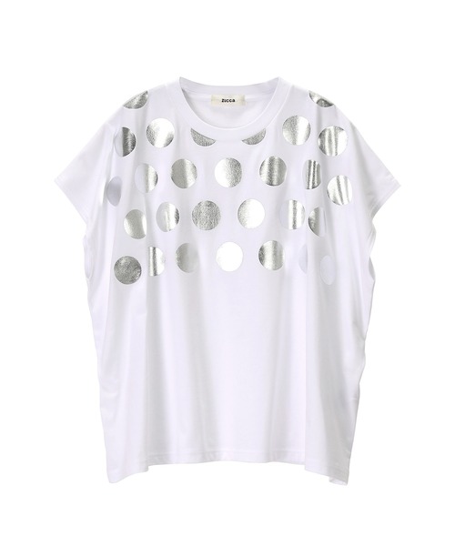 「ZUCCa」 半袖カットソー M size ベージュ レディース_画像2