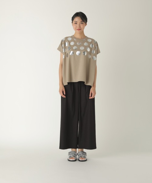 「ZUCCa」 半袖カットソー M size ベージュ レディース_画像8