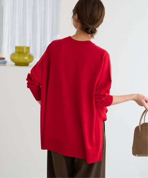 ジャーナルスタンダードレリューム BiellaYarnワイドクルーネックニット 一部WEB限定追加3》BiellaYarnワイドクルーネックプルオーバー（ニット